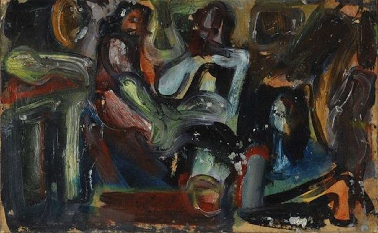Study- Interior with figures by Emilio Vedova