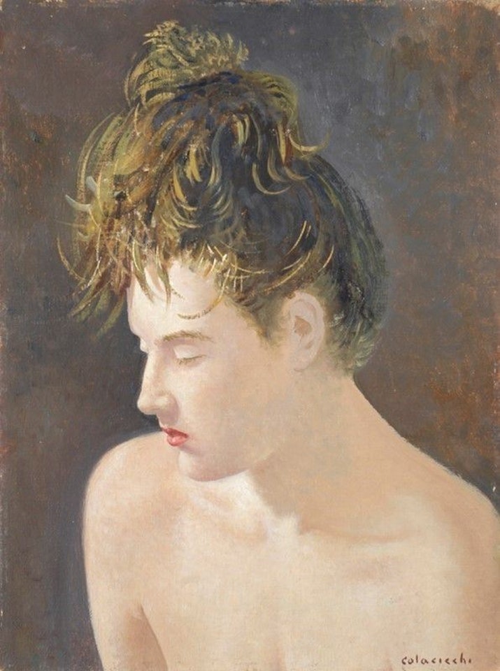 Portrait of a woman by Giovanni Colacicchi