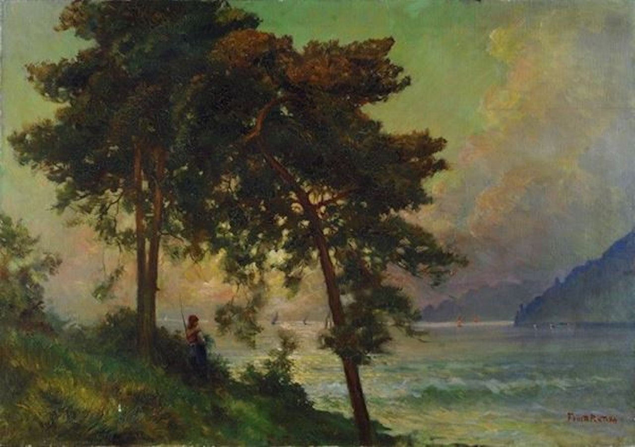Landscape in Capri by Fausto Pratella