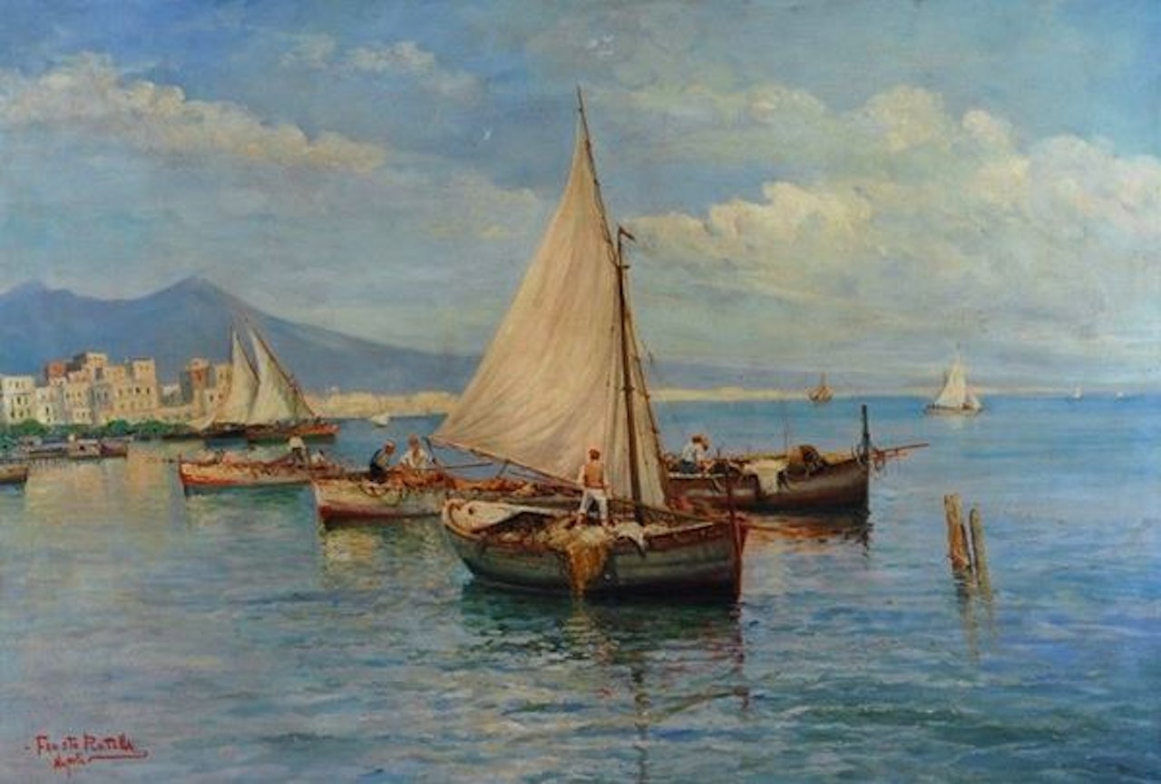 Fishermen in the Gulf of Naples by Fausto Pratella