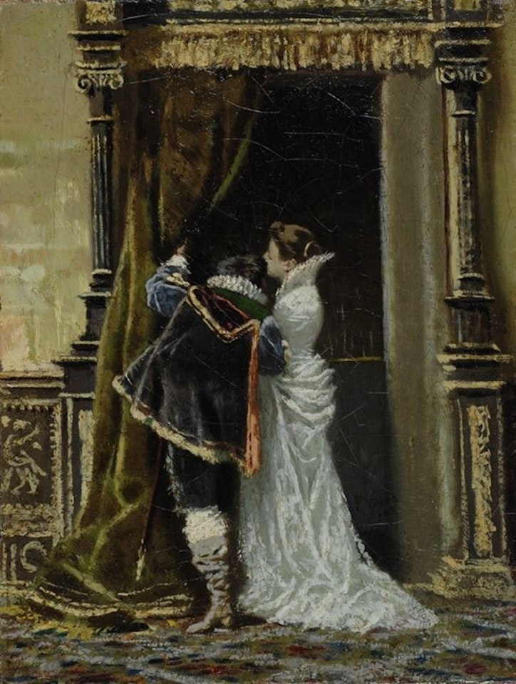 Gallant scene by Italian School
