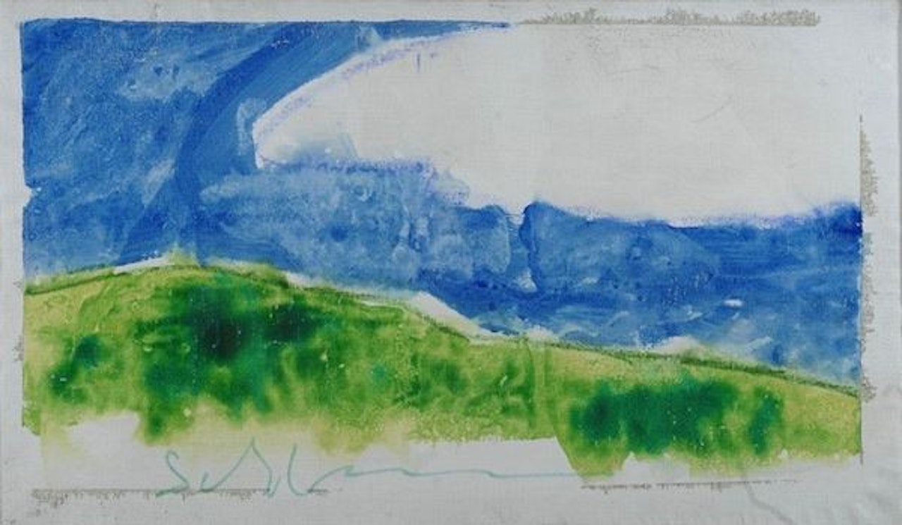 Anemic landscape by Mario Schifano