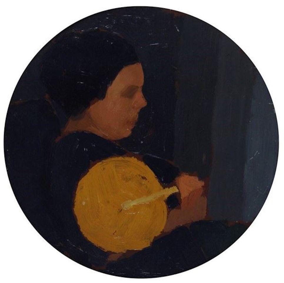 The yellow fan by Oscar Ghiglia