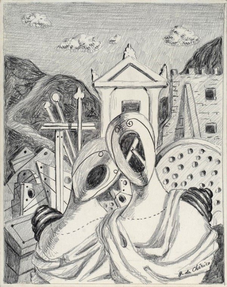 Hector and Andromache by Giorgio de Chirico