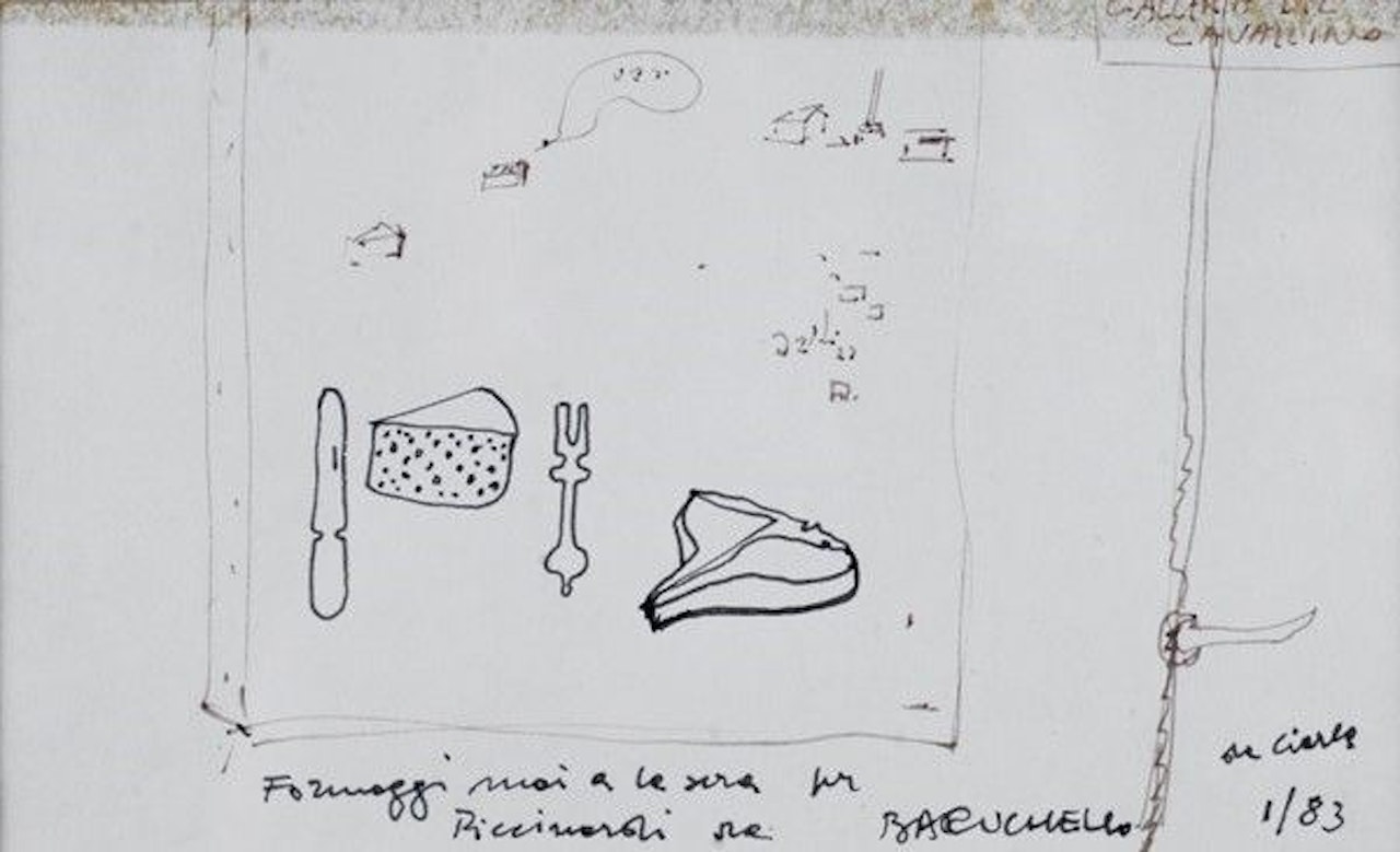 Formaggi mai a la sera by Gianfranco Baruchello