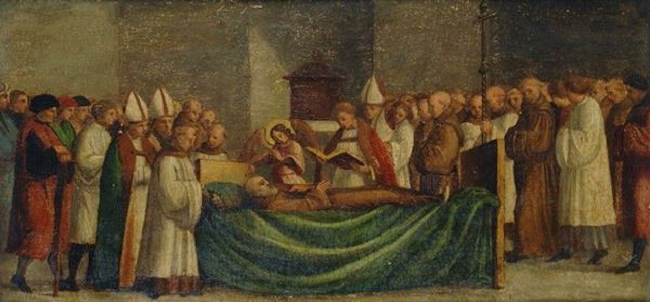 Passing of a Franciscan saint by Florentine School