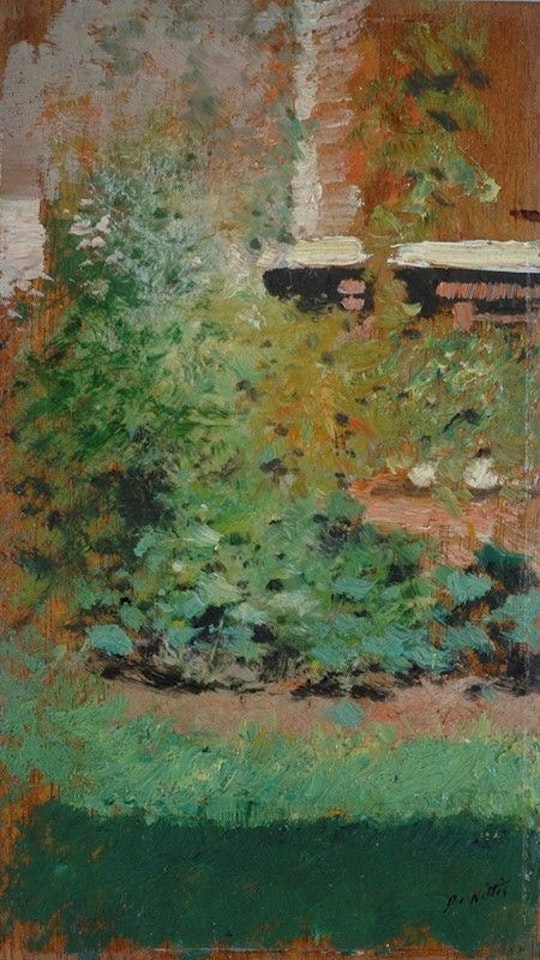 Garden corner by Giuseppe de Nittis