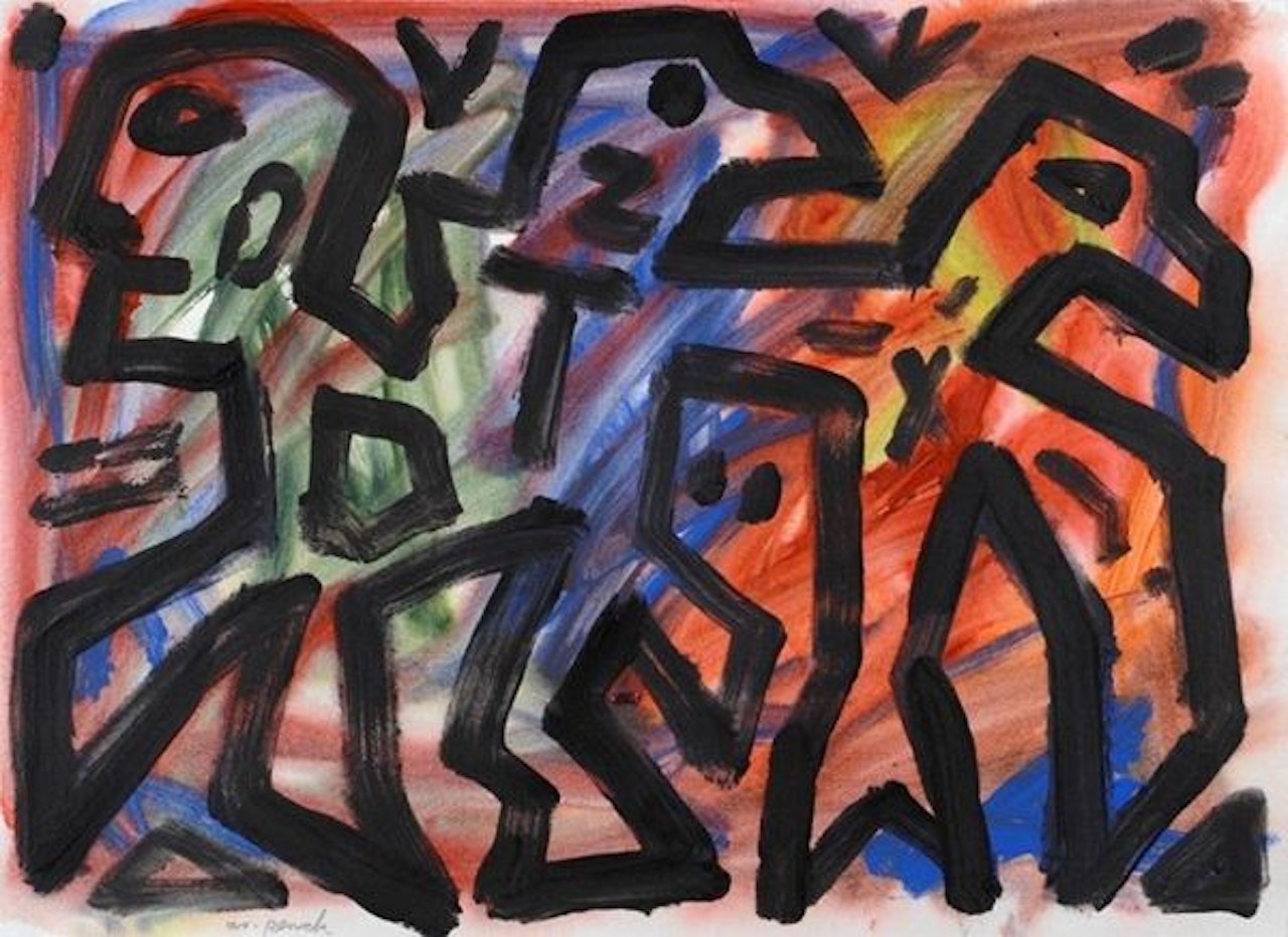 Kopf oder Adler by A.R. Penck