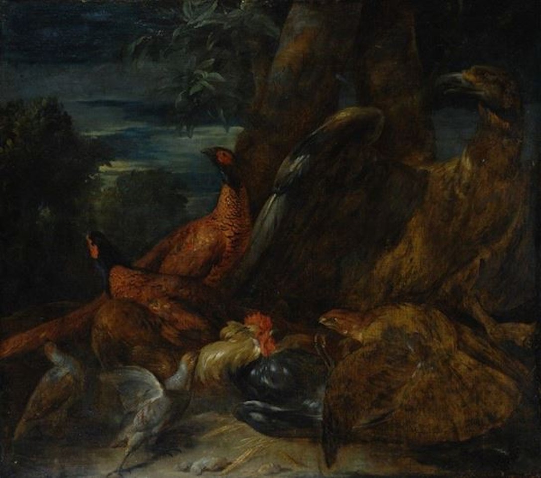 Group of birds by Dutch School
