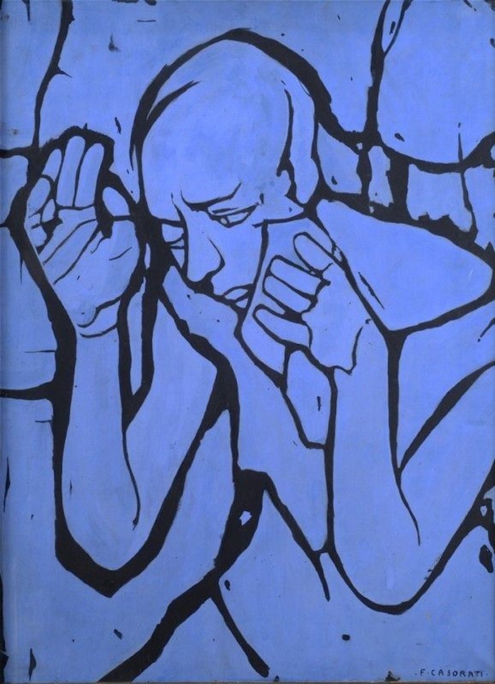 Sad woman by Felice Casorati