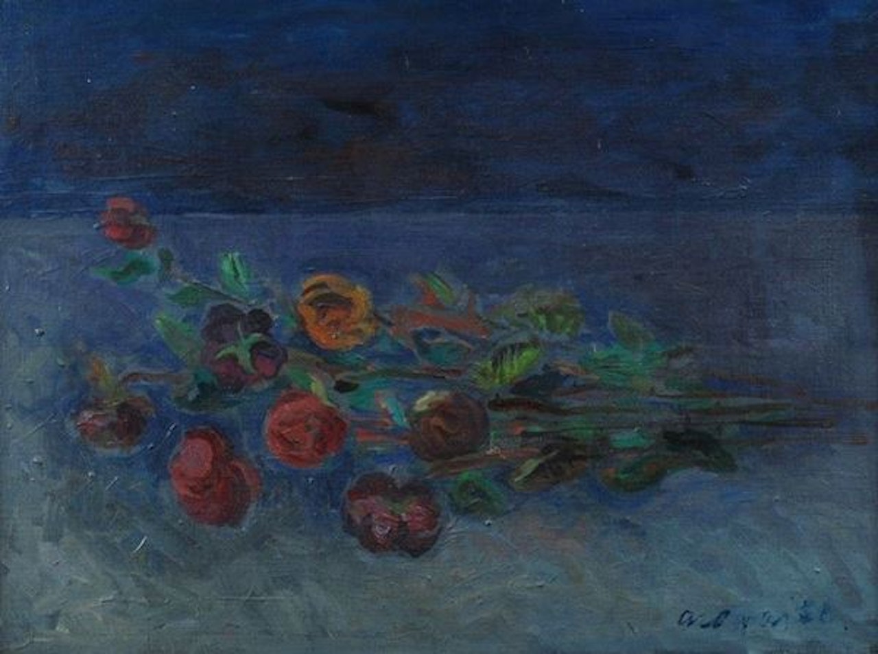 Roses by Mario Mafai