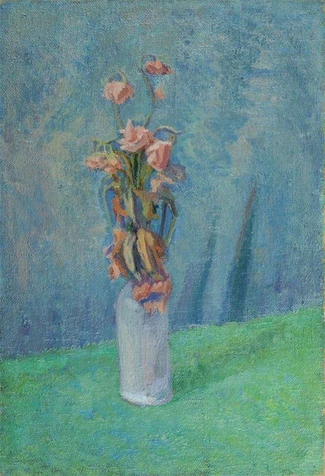 Vase with flowers by Giuseppe Capogrossi