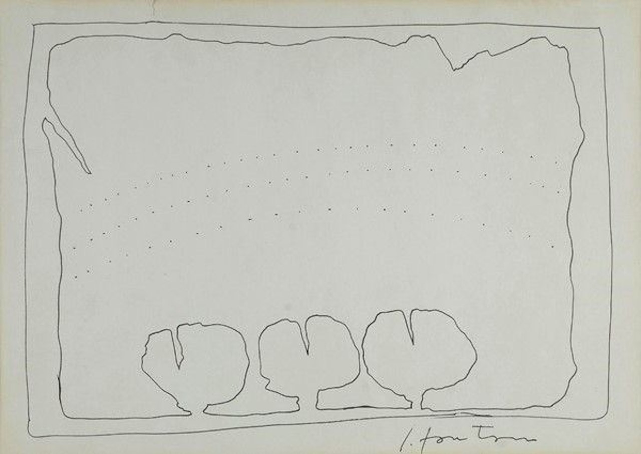 Study by Lucio Fontana