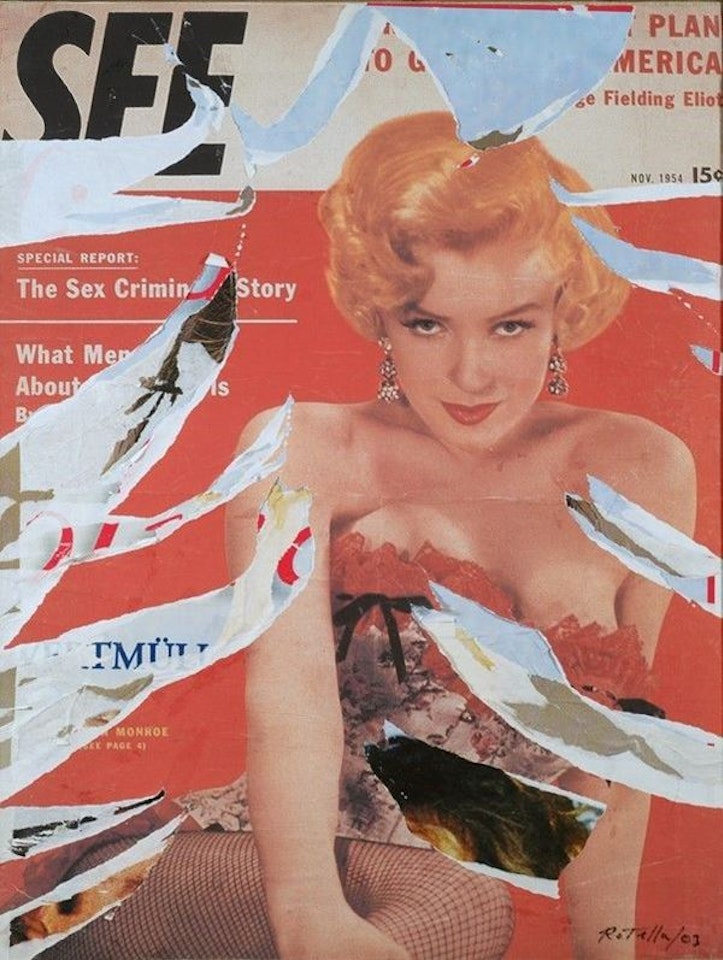 Marilyn sees by Mimmo Rotella