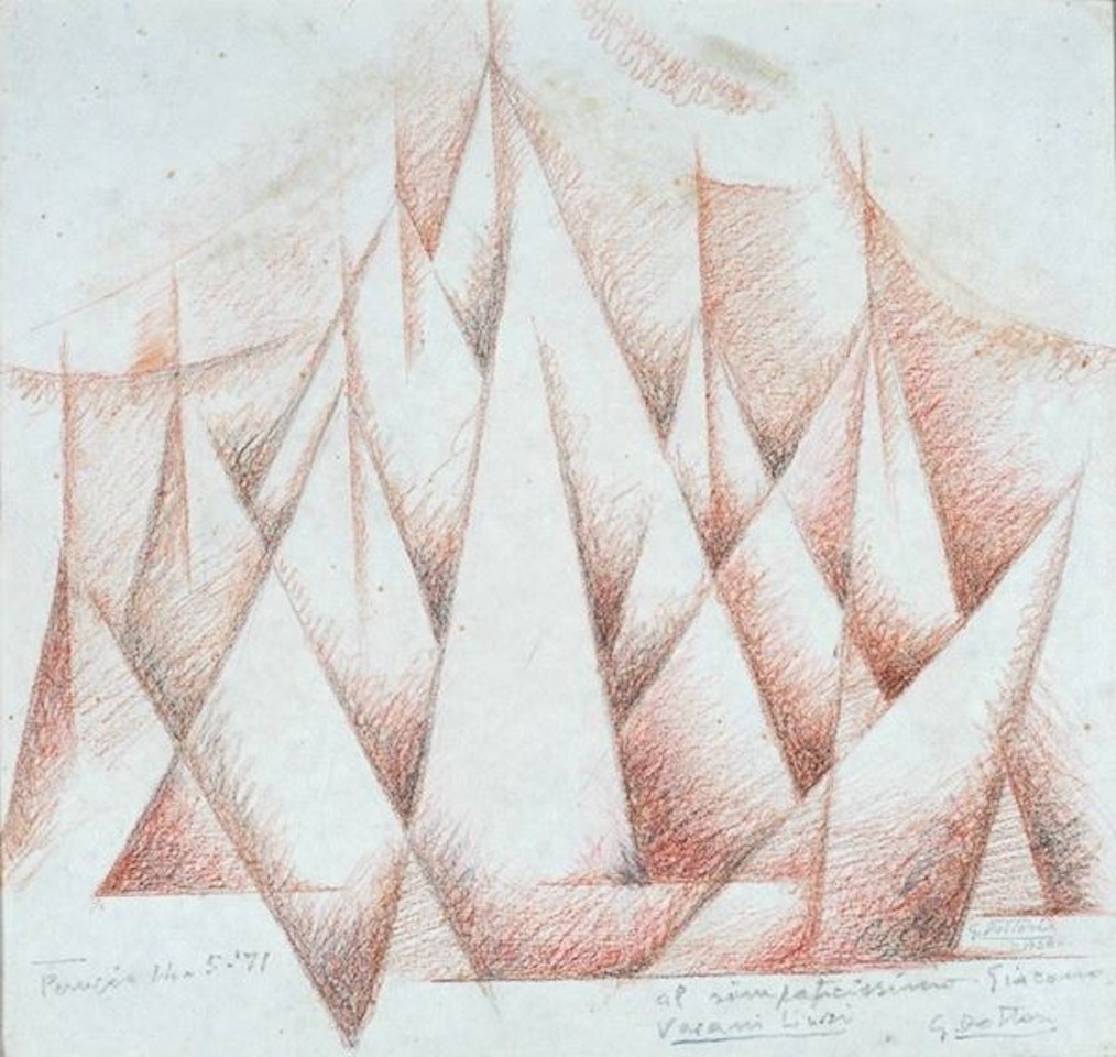 "Idea for a painting" (ascension forces) by Gerardo Dottori