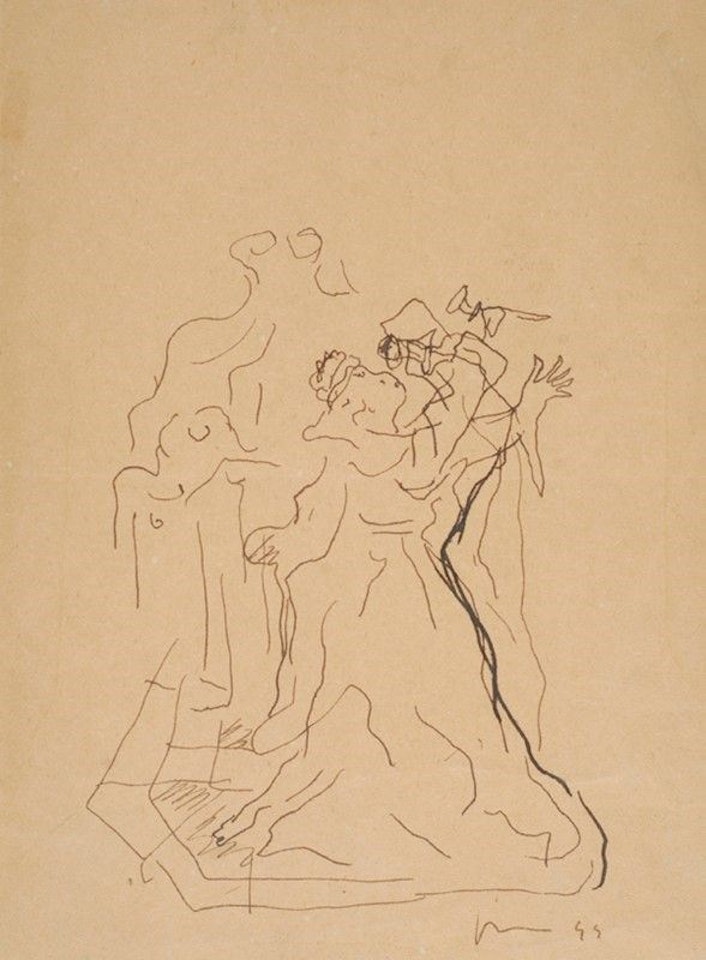 Study for ceramics by Lucio Fontana