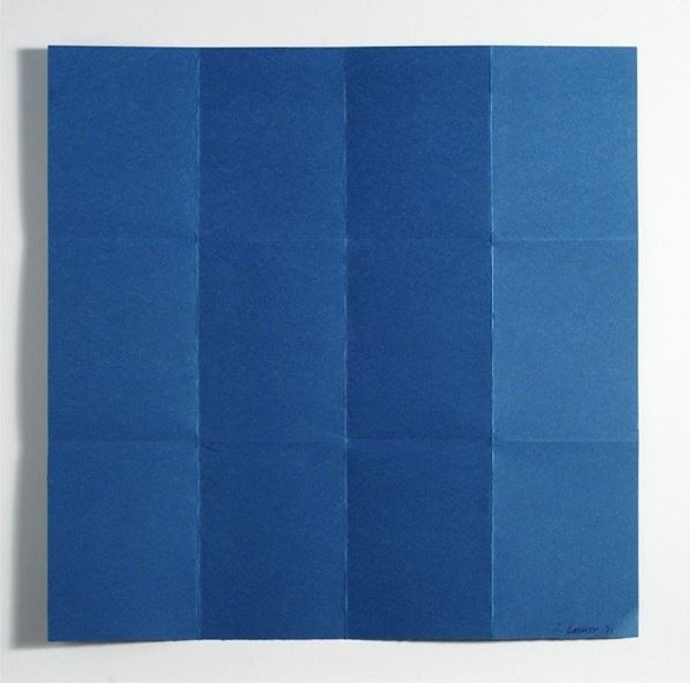 Untitled (folded paper) by Sol LeWitt