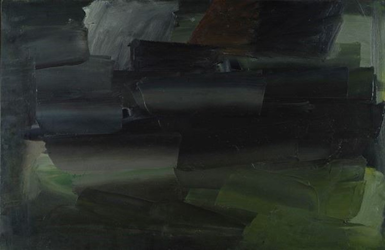 Dock at night by Alfredo Chighine