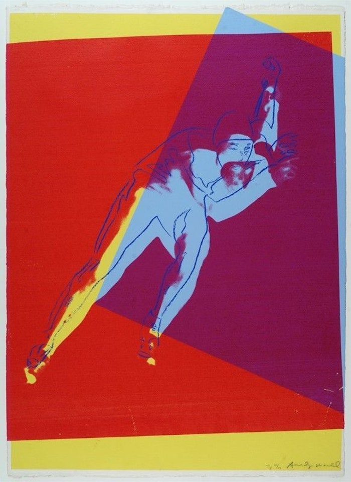 Speed skater by Andy Warhol