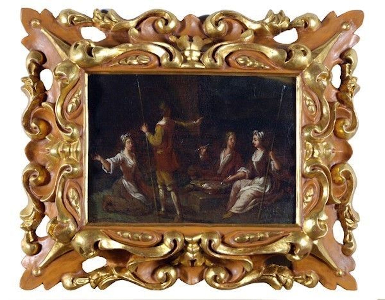 The shepherds" meal by French School
