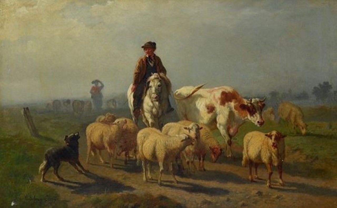 Grazing by Thomas Sidney Cooper