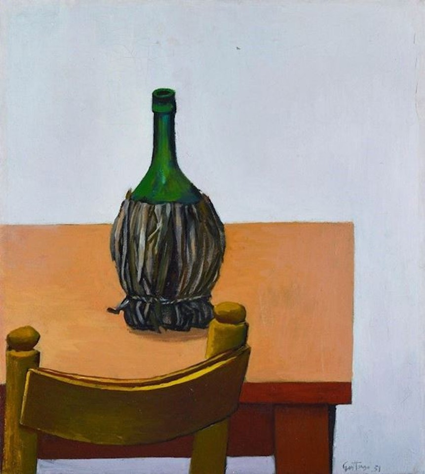 Fiasco on the table by Renato Guttuso