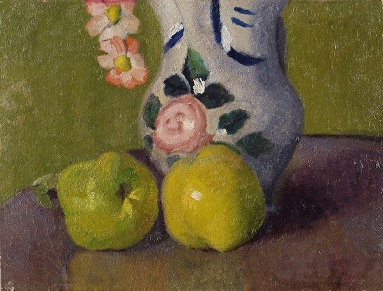 Still life with apples by Franco Gentilini