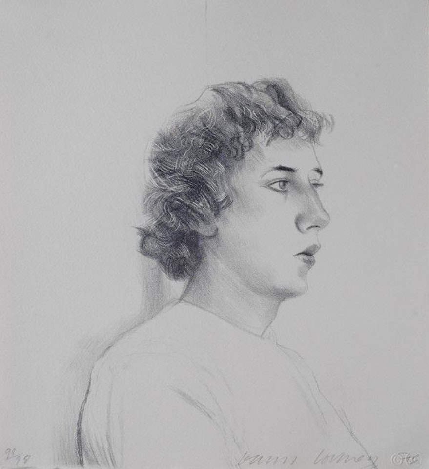 Small Head of Gregory by David Hockney