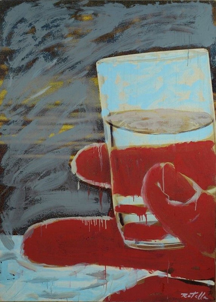 The Red Hand by Mimmo Rotella