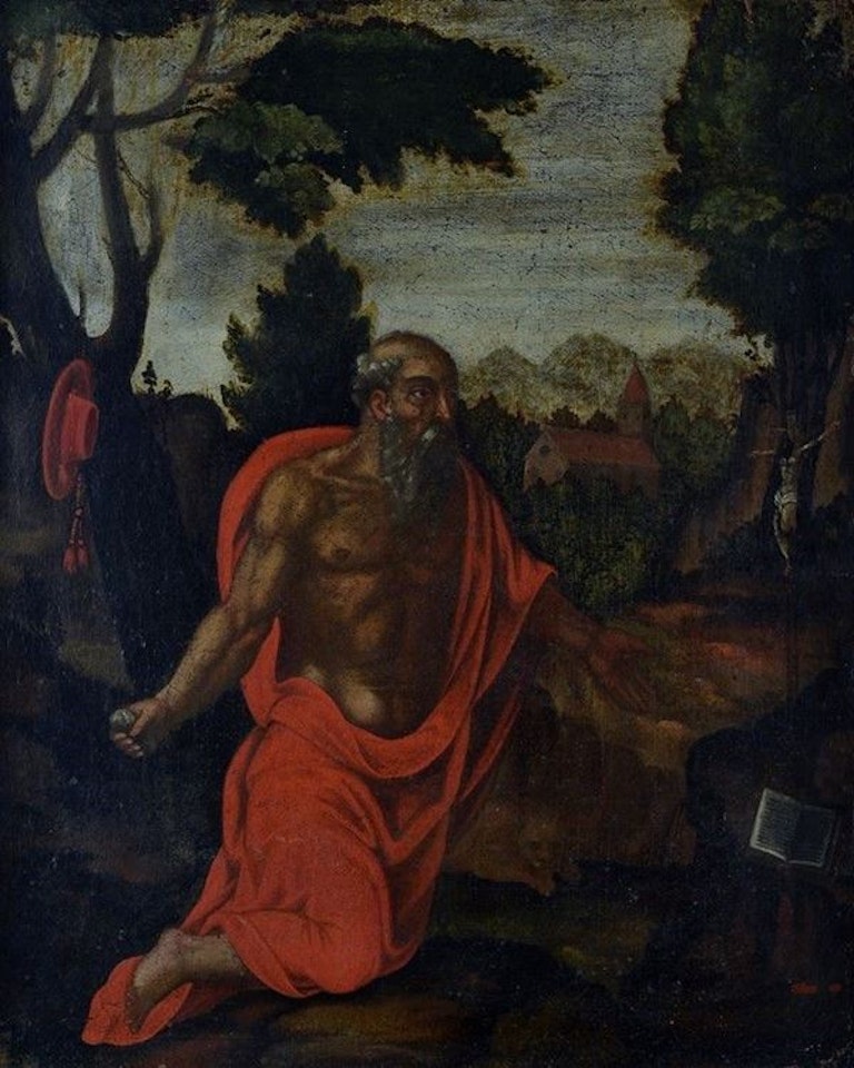 Penitent St. Jerome by Flemish School