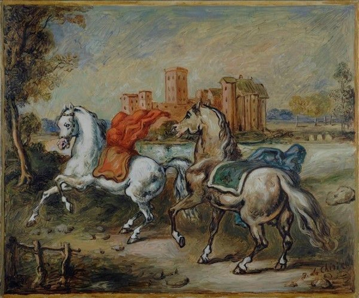 Two Horses by Giorgio de Chirico