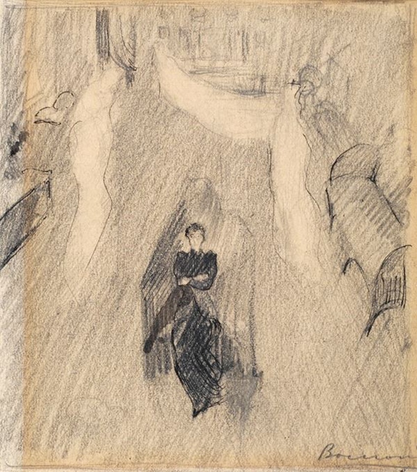 Study for mourning by Umberto Boccioni