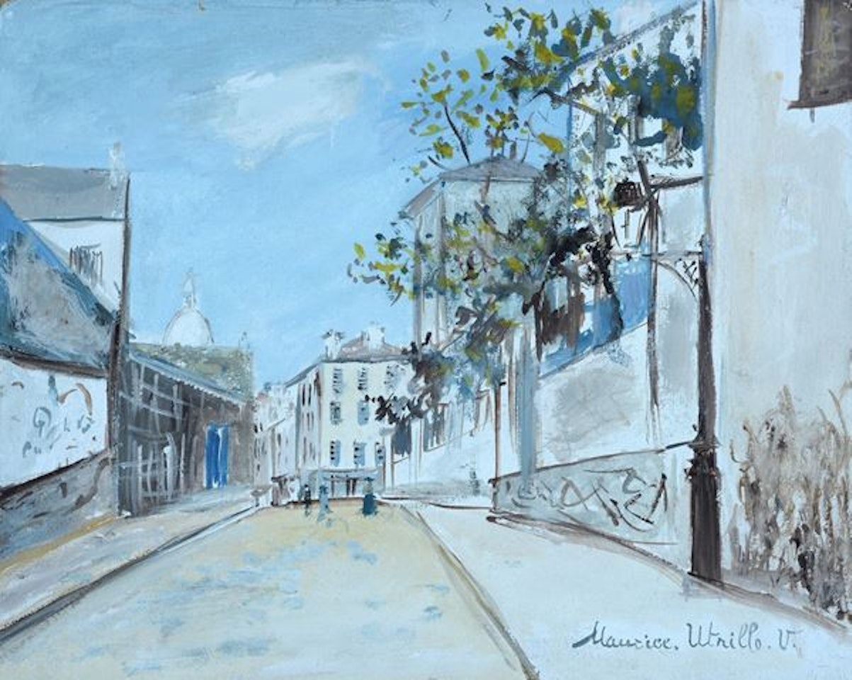 Rue du mont Genis in Montmatre by Maurice Utrillo