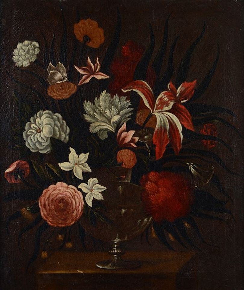 Triumph of flowers by Neapolitan School