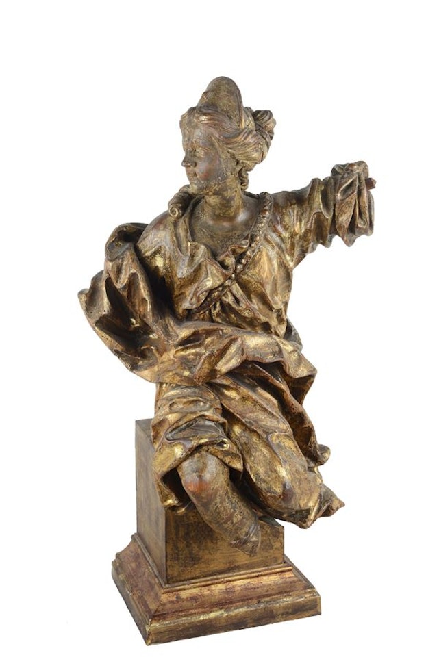 Female figure draped with diadem by French School