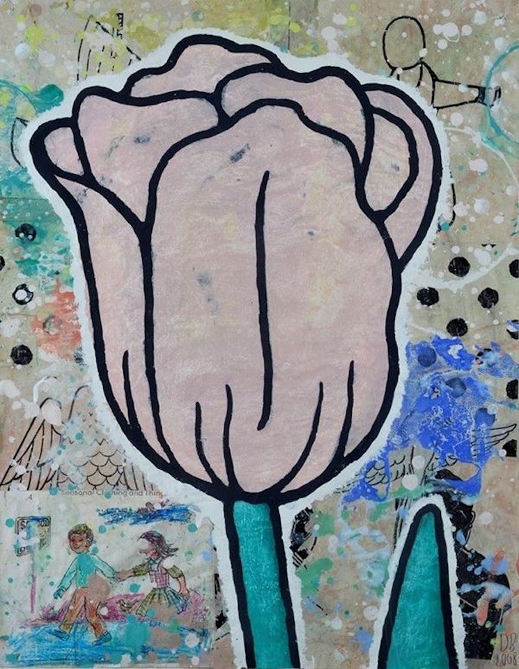 Pink Tulip by Donald Baechler