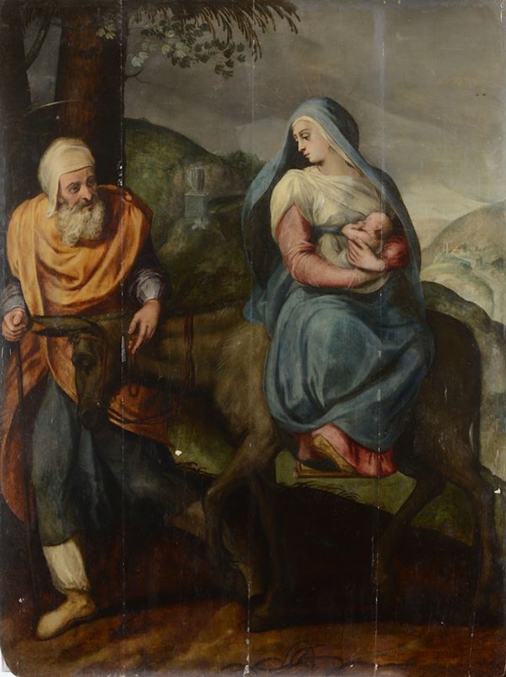 Escape to Egypt by Flemish School
