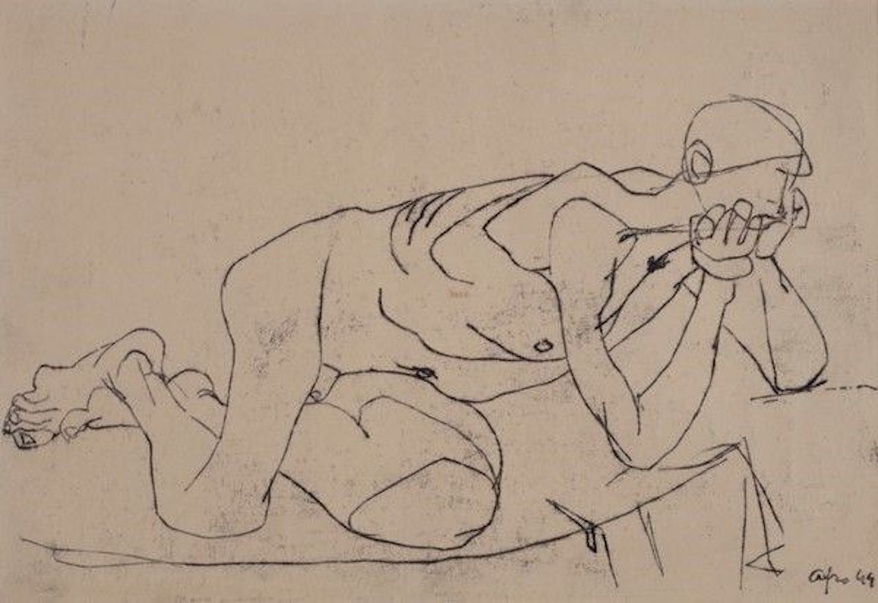 Male figure by Afro