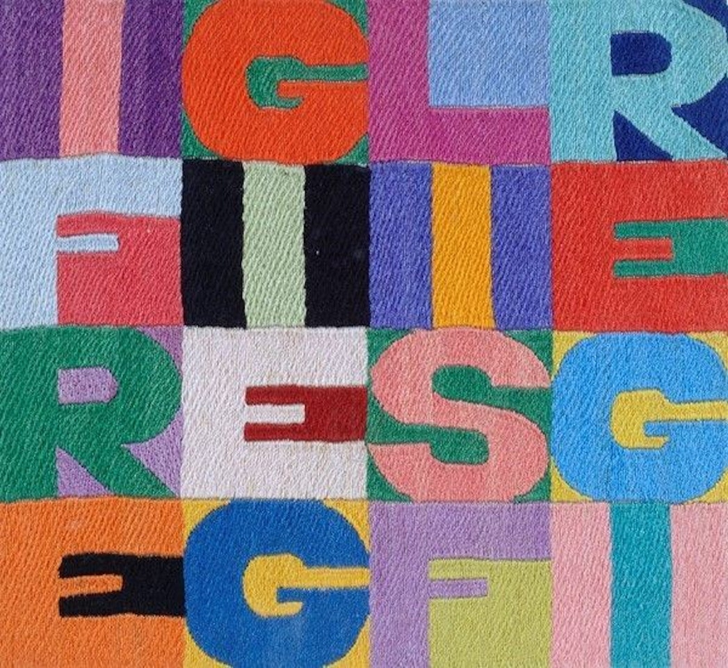The friezes and the scars by Alighiero Boetti