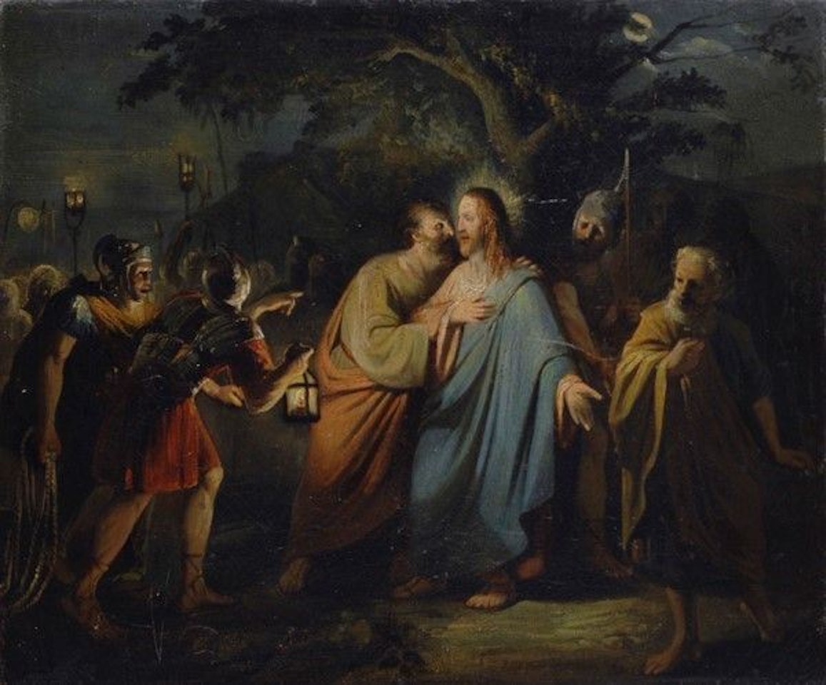 The taking of Christ in the garden by Dutch School