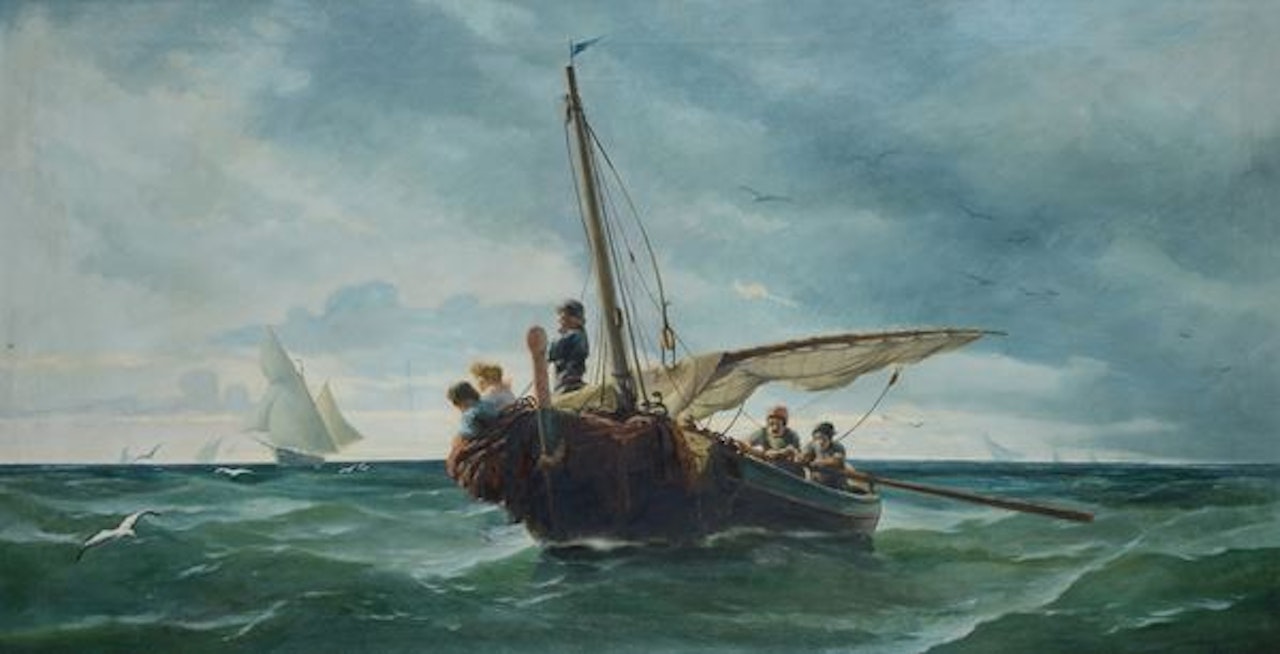 Fishermen by Oscar Ghiglia