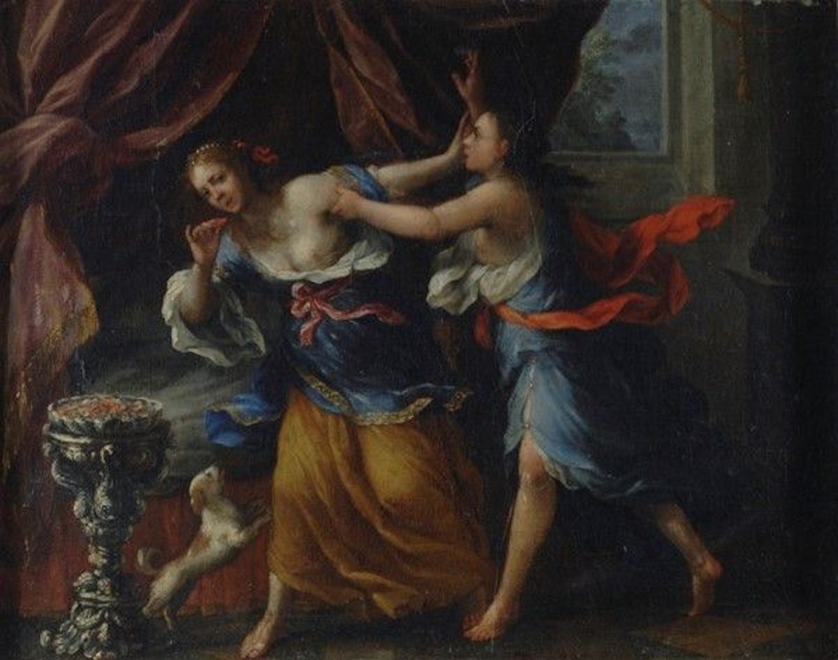 Portia"s suicide by Florentine School