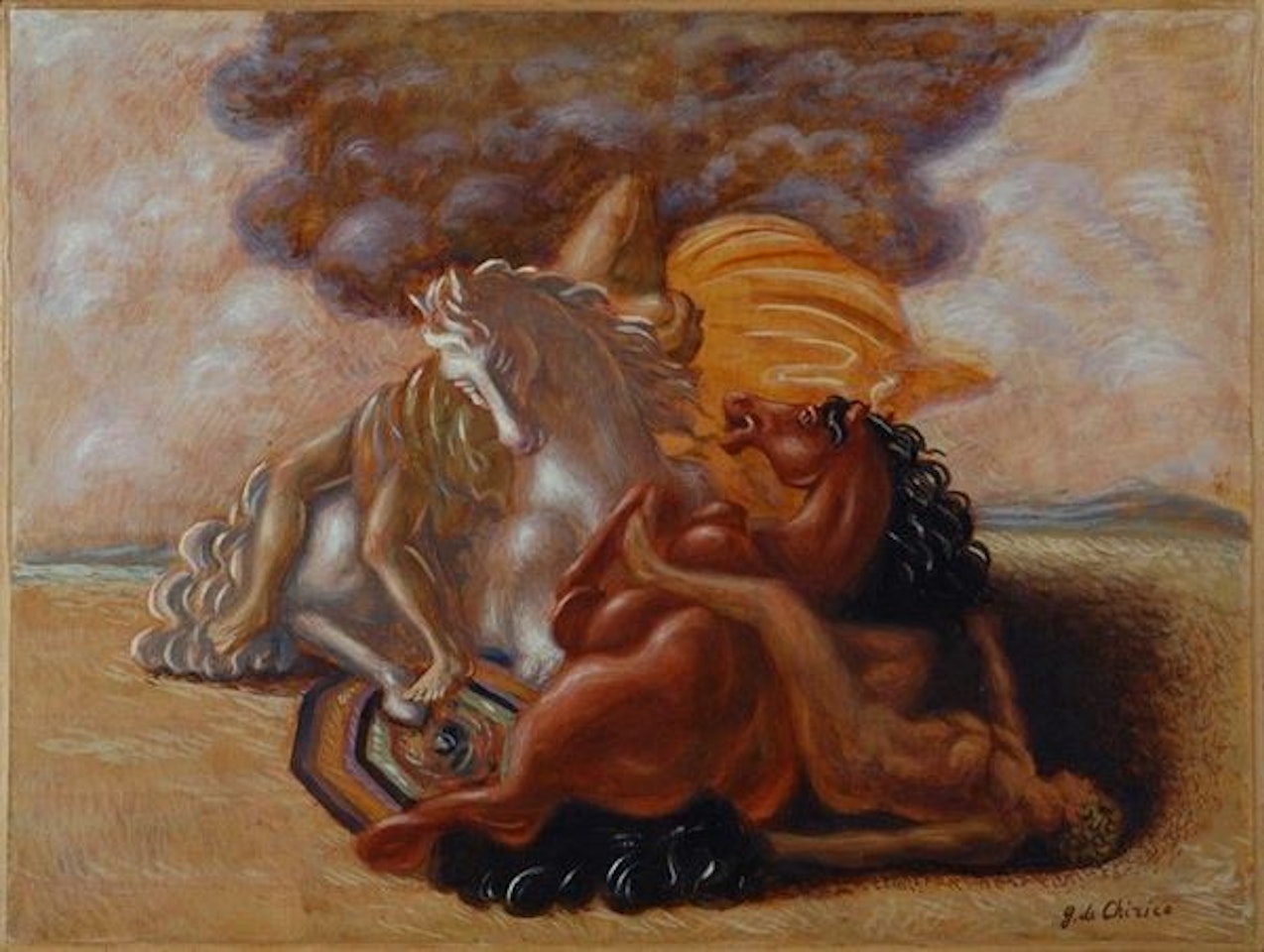 After the fight by Giorgio de Chirico