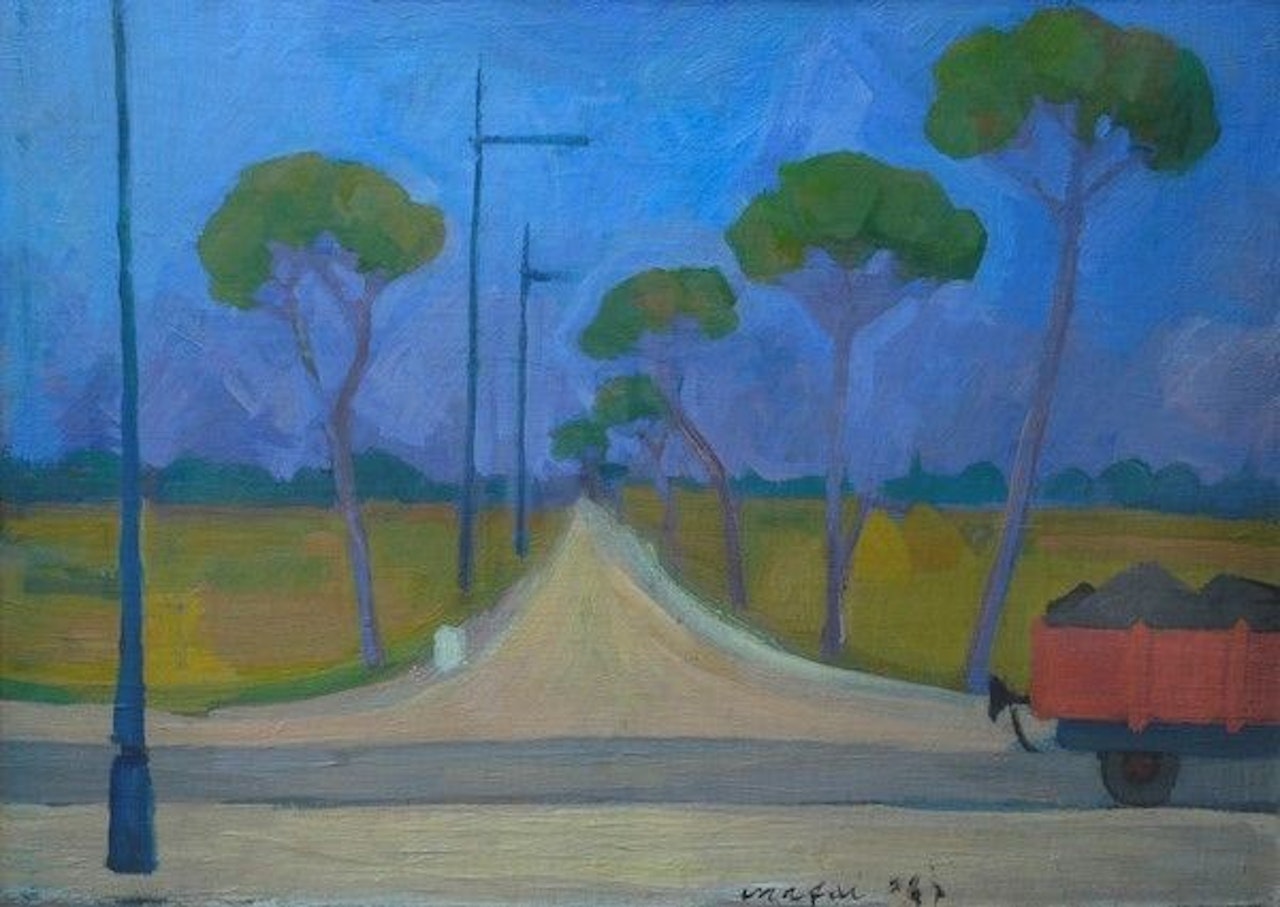 Pine Landscape by Mario Mafai