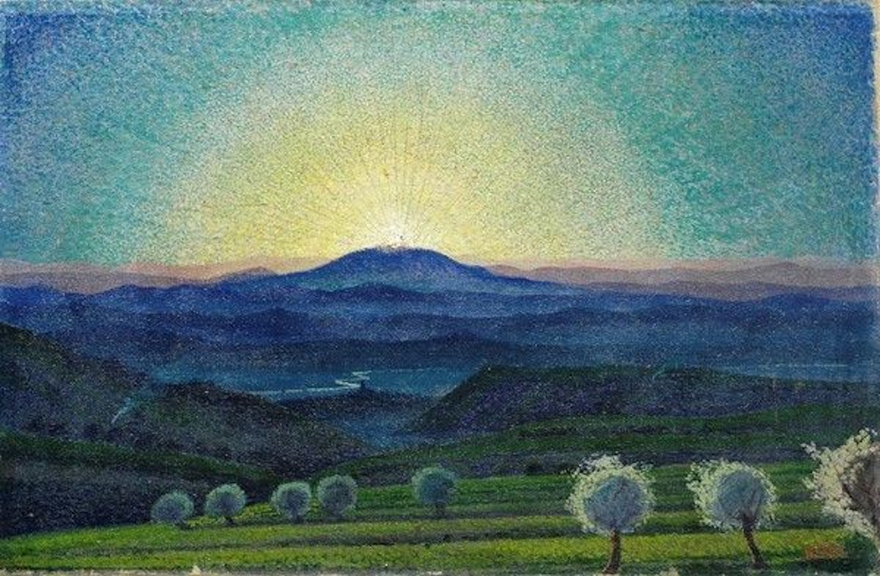 Umbrian landscape by Gerardo Dottori