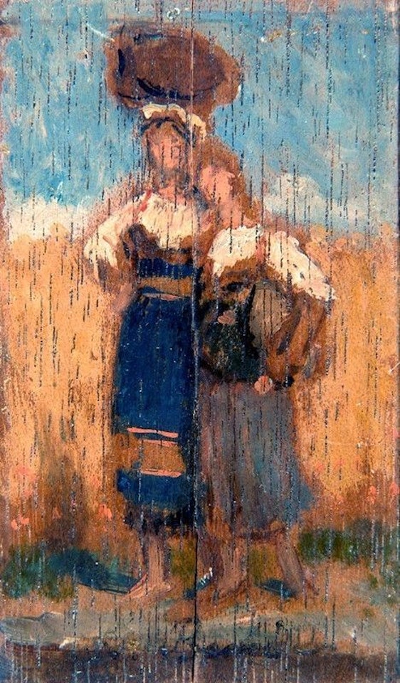 Peasant girls by Luigi Bechi
