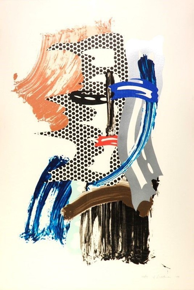 The Mask. Brushstroke Figures by Roy Lichtenstein