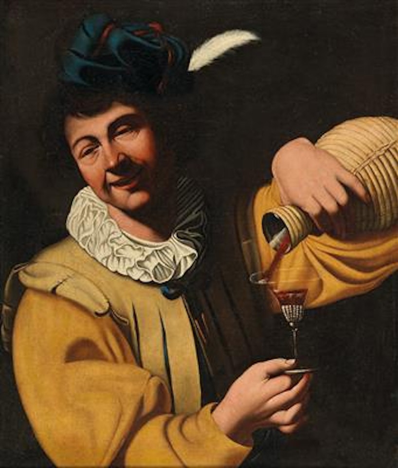 Figure with a flask of wine by Caravaggio