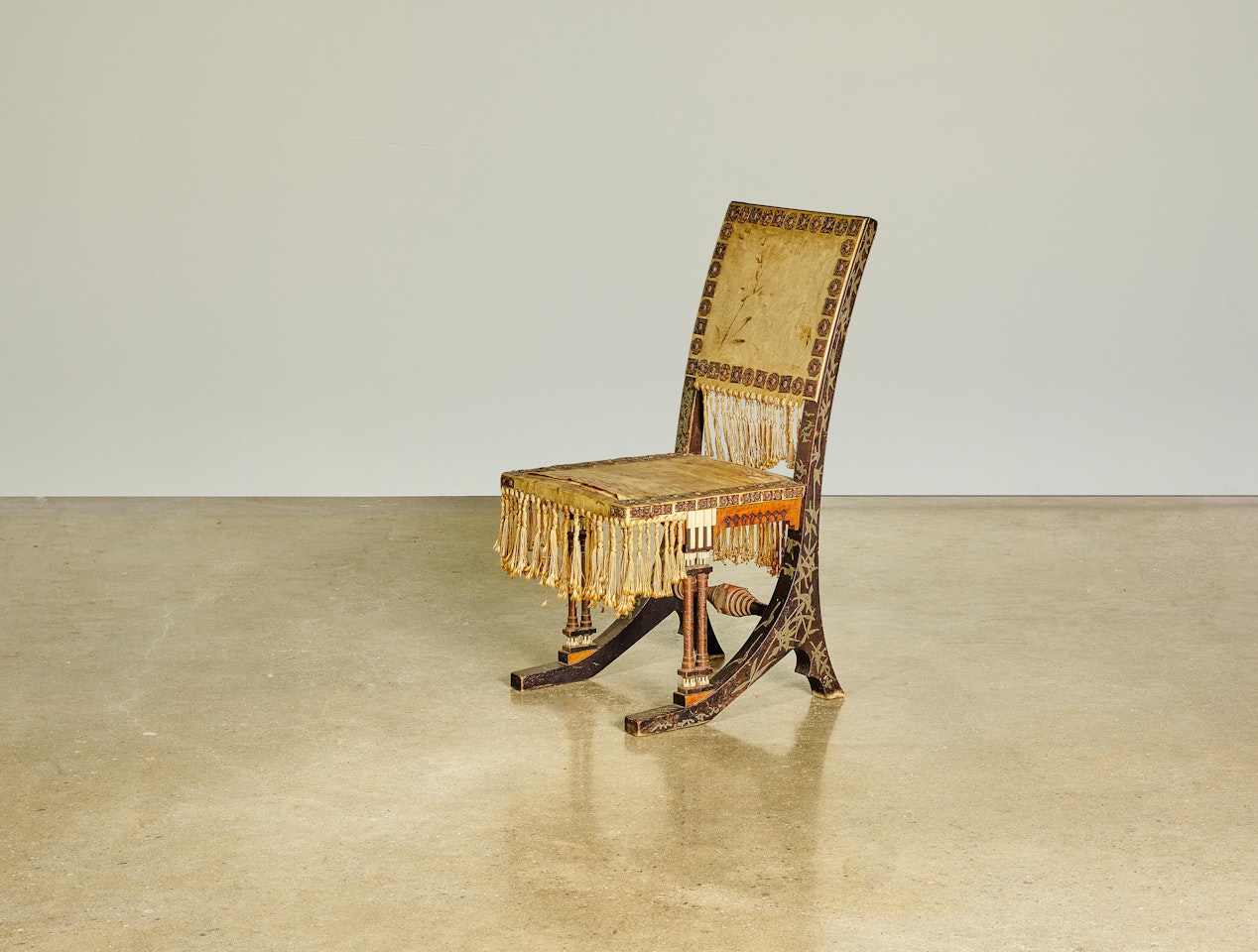 Tasseled Side Chair by Carlo Bugatti