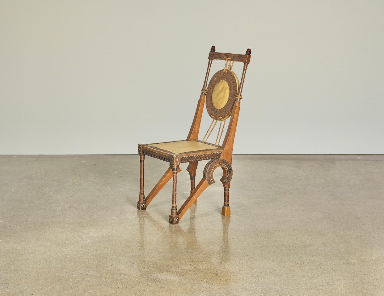 Shield-Backed Side Chair by Carlo Bugatti